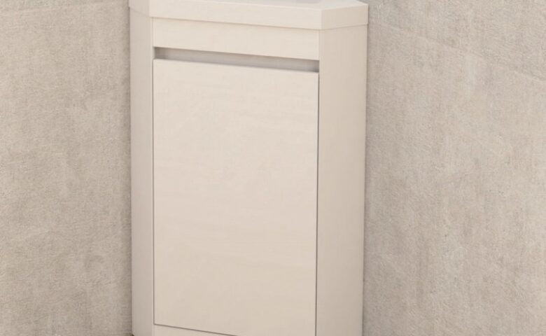 Долен ъглов PVC шкаф за баня ICP 4040 NEW