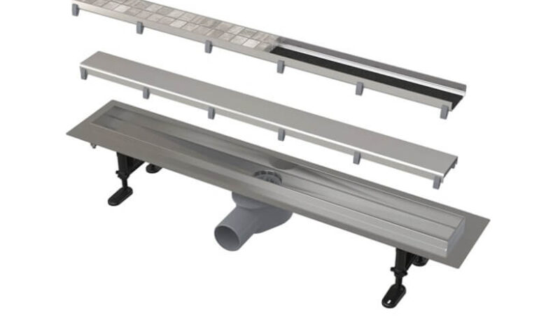 Пластмасон Линеен Подов Сифон за Баня Apz13 Double 550mm 650mm 750mm 850mm 950mm Alcaplast