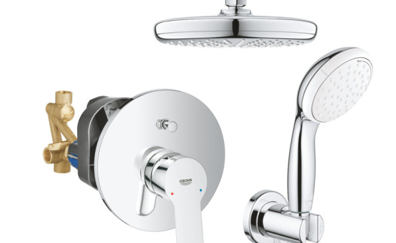 Душ комплект за вграждане GROHE BauEdge 29079000+26412000+26406001