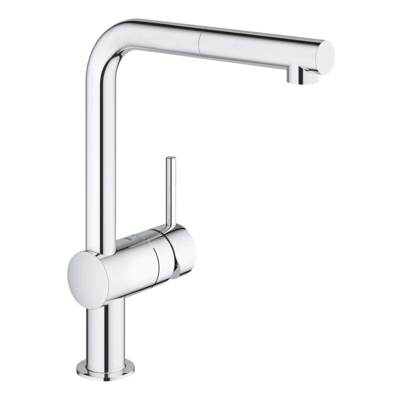 Кухненски смесител с издърпващ се аератор GROHE Minta 32168000