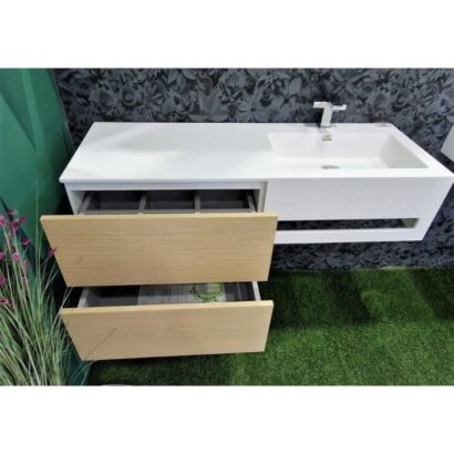 Конзолен шкаф от камък iStone Solid Surface 100см ICP 10083R