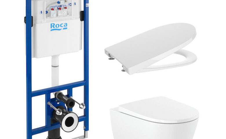 Комплект за вграждане DUPLO ROCA 4в1 RIMLESS A890090020 + A346687000 + A801E12001