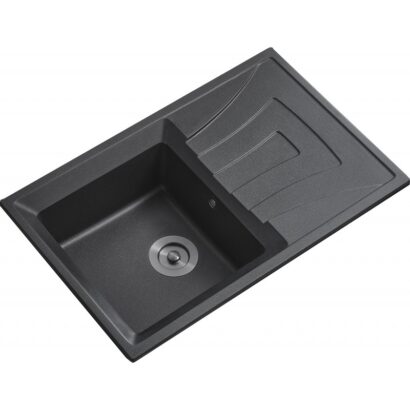 Гранитна кухненска мивка 78x50см ICGS 8104 BLACK