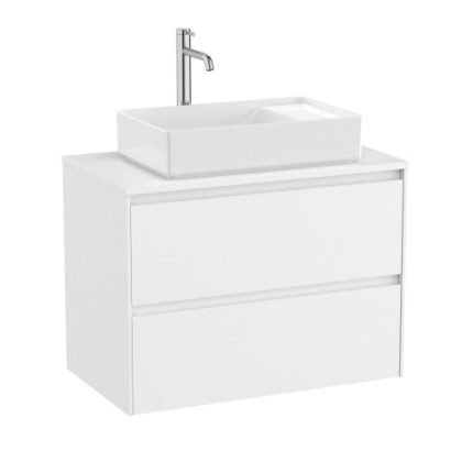 Конзолен MDF шкаф за баня 80см ROCA Ona Matt White A851728509