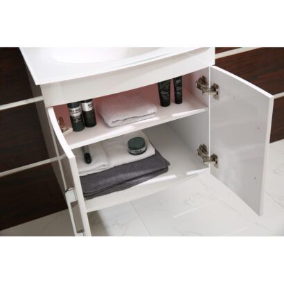 Конзолен PVC шкаф за баня 60см ICP 6092 W КАЯ