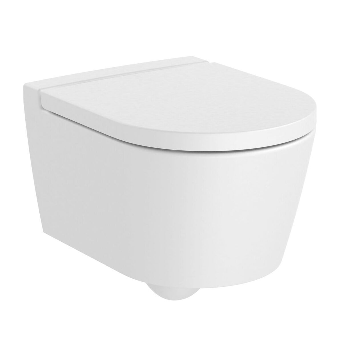 Конзолна тоалетна чиния с капак Inspira Round Rimless Compact 480 A346528620