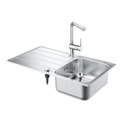 Комплект кухненска мивка K500 и смесител Minta GROHE 31573SD1