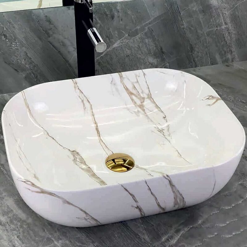 Мивка върху плот 45x33x13.5 Marble 3109A ESPE