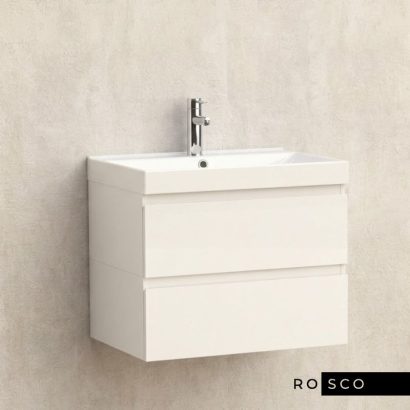 Конзолен шкаф за баня 60см с две чекмеджета BG 6023-1+6023-2+УМИВ.5953W-2