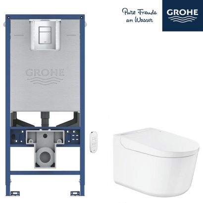 Комплект структура за вграждане GROHE Rapid SLX с бутон и SMART тоалетна Sensia Arena Pro Shower GROHE 36508SH0