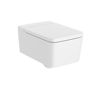 Конзолна тоалетна чиния със седалка Inspira Square White ROCA A346537000