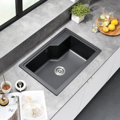 Гранитна кухненска мивка ICGS 8315 BLACK