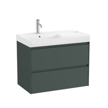 Конзолен MDF шкаф за баня 80см ONA GREEN MATT ROCA A851692513