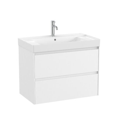 Конзолен MDF шкаф за баня 80см ONA WHITE MATT ROCA A851691509