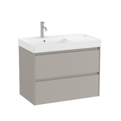 Конзолен MDF шкаф за баня 80см ONA GREY SAND ROCA A851692510 | Rosco