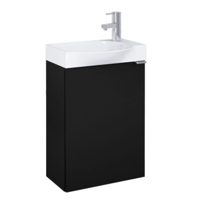 Конзолен MDF шкаф за баня 45.2см Micro Plus Black Matte A852444532