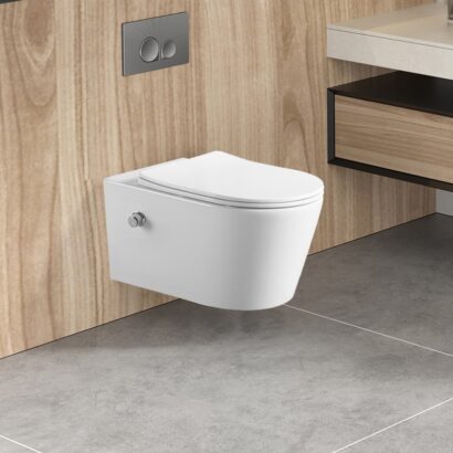 Конзолна тоалетна чиния с биде и смесител ICC 3755W BIDET LUX