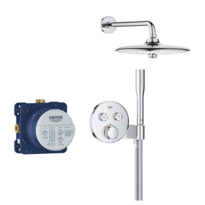 Душ комплект за вграждане с термостатен смесител с 2 извода с Euphoria 260 GROHE Grohtherm SmartControl 34867000