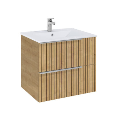 Конзолен шкаф за баня 61.3см ROCA Elegant Plus Light Oak Structure A852018574