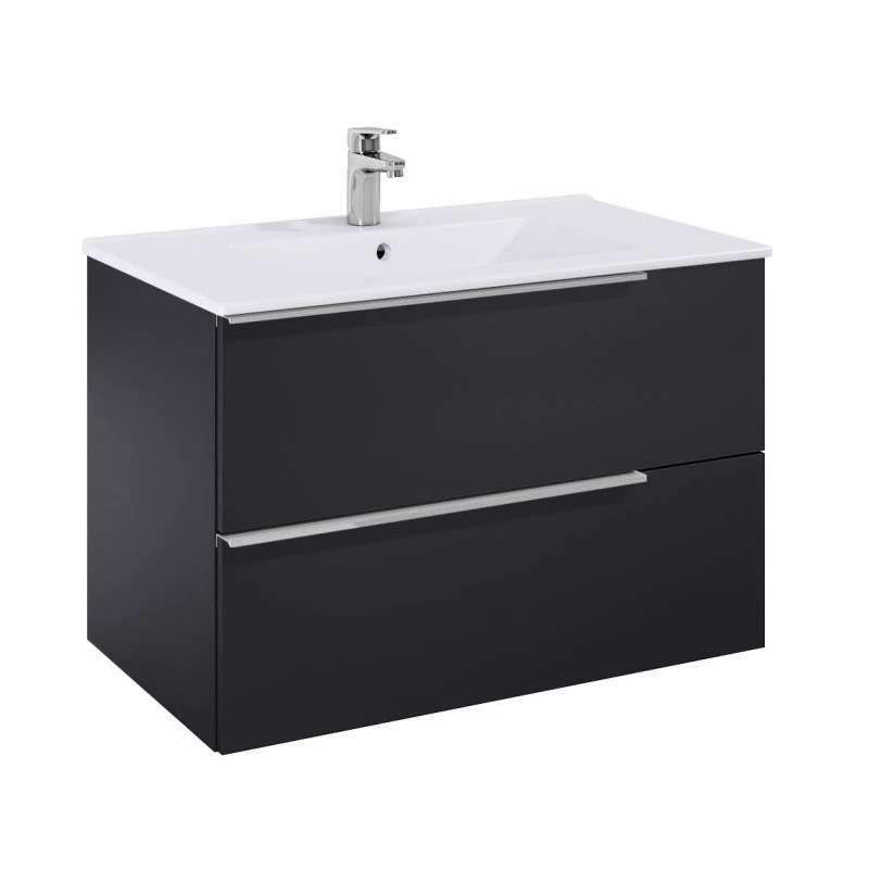 A852019532 Конзолен шкаф за баня 81.Зсм ROCA Elegant plus Matt Black A852019532