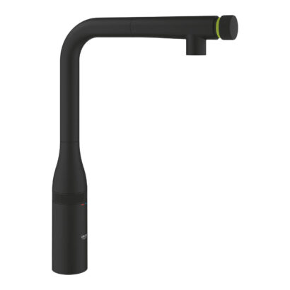 Кухненски смесител с издърпващ се чучур черен мат GROHE Essence 31928KF0