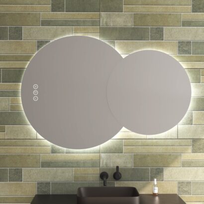 Двойно огледало с LED осветление и сензор за движение D80/D60 120x80 1954