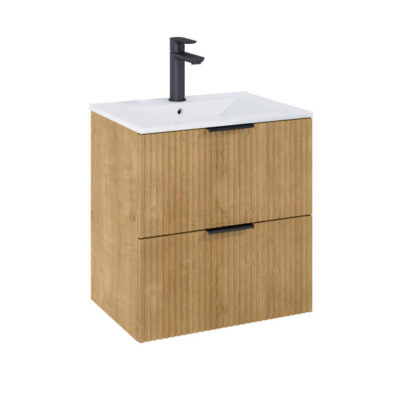 Конзолен MDF шкаф за баня 61.5см Unik Reef Light Oak ROCA A852477464