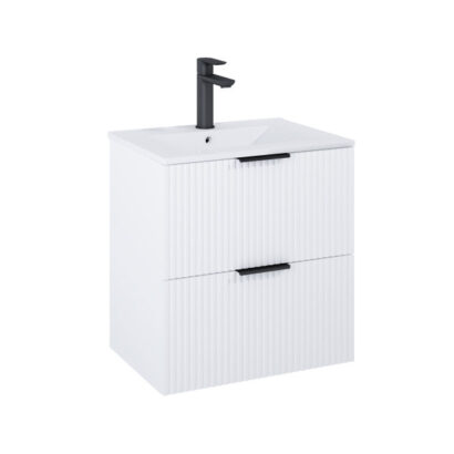 Конзолен MDF шкаф за баня 61.5см Unik Reef White Matt ROCA A852477529