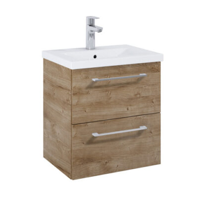 Конзолен MDF шкаф за баня 51.5см Roma Compact Plus Rural Oak A852472808 ROCA