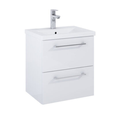 Конзолен MDF шкаф за баня 51.5см Roma Compact Plus Glossy White A852472806 ROCA