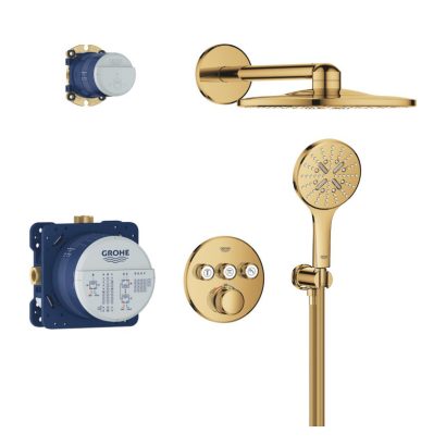 Душ система за вграждане с 3 извода GROHE Grohtherm SmartControl Cool Sunrise 34863GL0