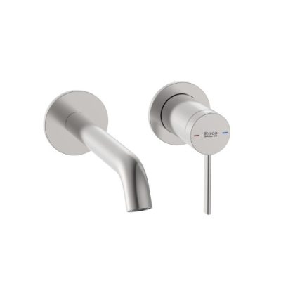 Стенен смесителз с тяло за вграждане Stainless Steel Finish ROCA ONA A5A359ESM0