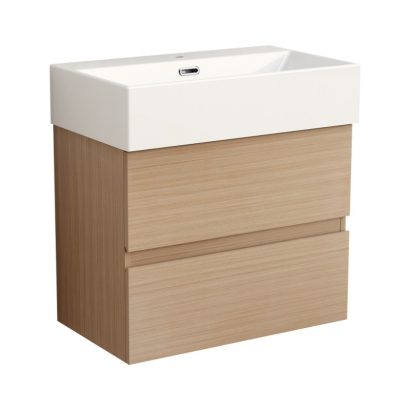 Конзолен PVC шкаф за баня 60x36 COMPACT 5846 + УМИВ. 6036W