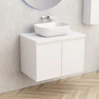 Конзолен PVC шкаф за баня без умивалник 73см BG 5155-75W + 7546-30