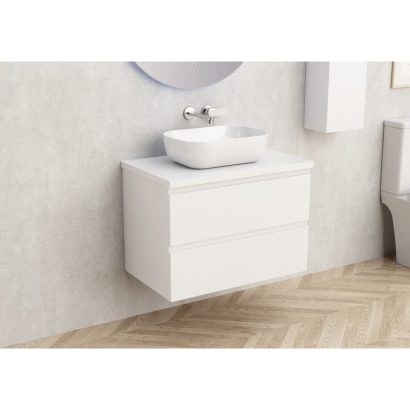 Конзолен PVC шкаф за баня без умивалник 73см BG 6038-75W + 7546-30