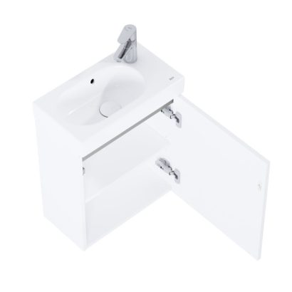 Конзолен MDF шкаф за баня 45x25 Unik Mini-N White Gloss A852445806