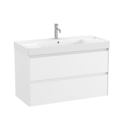 Конзолен MDF шкаф за баня 100см ROCA Ona Matt White A851693509