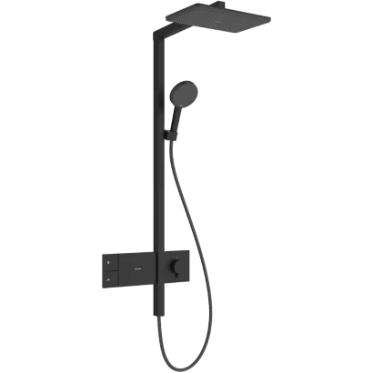 Термостатна душ система черен мат Raindance Alive Select Q 24580670 Hansgrohe