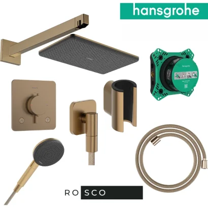 Душ комплект за вграждане Raindance Alive матиран бронз Hansgrohe