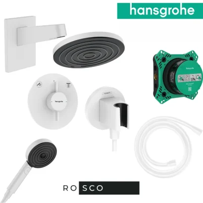 Душ комплект за вграждане бял мат Pulsify S Hansgrohe