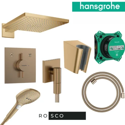 Душ комплект за вграждане Raindance Е матиран бронз Hansgrohe