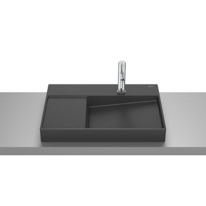 Умивалник за монтаж върху плот c отвор за смесител 60x42x8 ROCA Horizon A32727408B