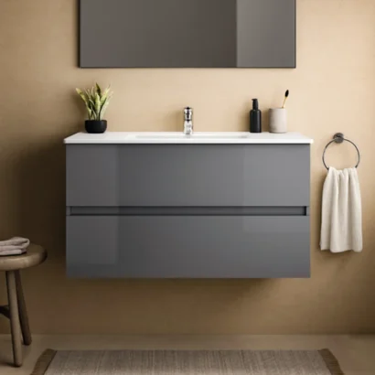 Конзолен шкаф за баня MDF с мивка в различни размери Eurovit Ideal Standard