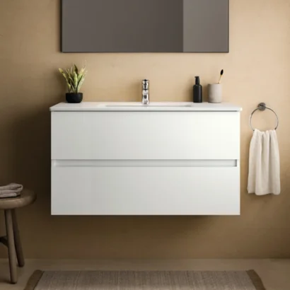Конзолен шкаф за баня MDF с мивка в различни размери Eurovit Ideal Standard