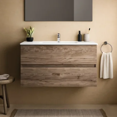 Конзолен шкаф за баня MDF с мивка в различни размери Eurovit Ideal Standard