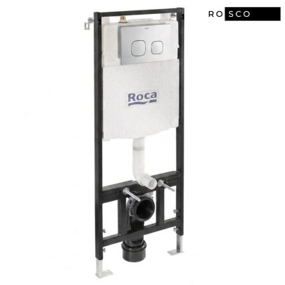 Комплект структура за вграждане ROCA Active One с хромиран бутон A890174001