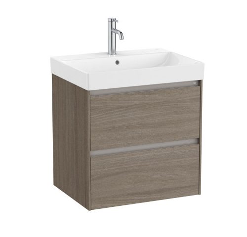 Конзолен MDF шкаф за баня 60см ROCA ONA Dark Elm A857613511