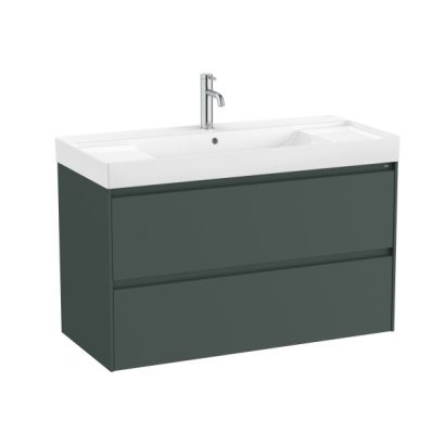 Конзолен MDF шкаф за баня 100см ROCA Ona Highland Green A851693513
