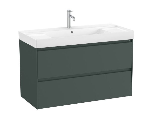 Конзолен MDF шкаф за баня 100см ROCA Ona Highland Green A851693513