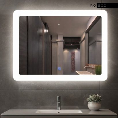 Огледало за баня с LED осветление и подгрев 80x60